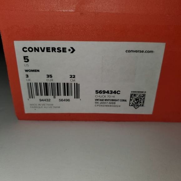 Converse Chuck 70Hi WOMEN'S SZ 5 569434C - Picture 10 of 10